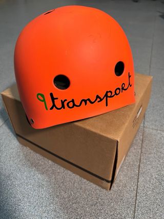 Casco Patinete Skate Bici Talla S/M Naranja