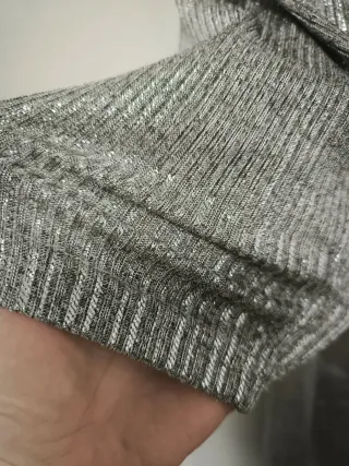 Vestido plateado fiesta largo