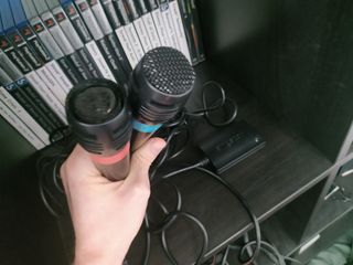 2 Micrófonos Singstar PS2 con Adaptador USB