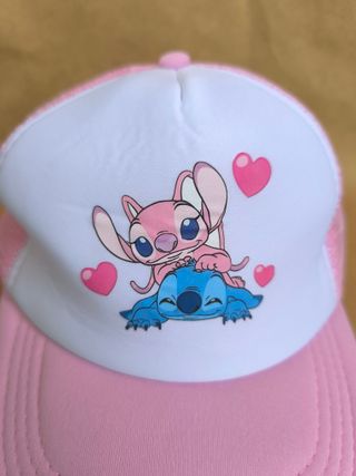 ¡OFERTA! Gorra Stitch color rosa - Nueva