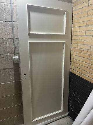 Lote  puertas madera blancas