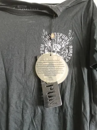 Camiseta Negra Pedrería Coat of Dogs