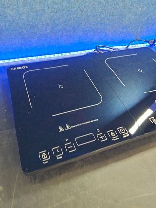 Arebos Placa Inducción Doble 3500W 2 Zonas 56x35cm