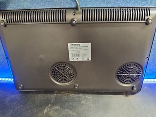 Arebos Placa Inducción Doble 3500W 2 Zonas 56x35cm