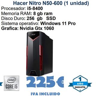Acer Nitro N50-600 PC Gaming i5-8400