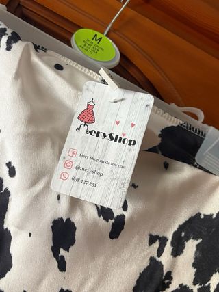 Falda satén animal print