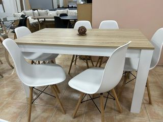 Conjunto de comedor con 6 sillas ¡NUEVAS!