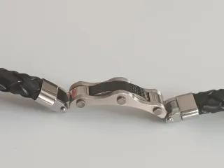 Pulsera Hombre Cuero y Acero