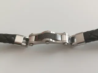 Pulsera Hombre Cuero y Acero