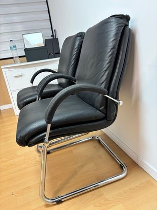 2 Sillas de Oficina Negras