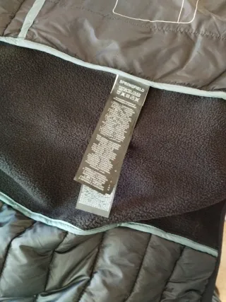 Chaqueta Springfield acolchada gris y verde T.L