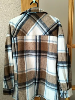 Sobrecamisa Zara cuadros Talla L