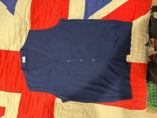 Maglioncino uomo 100% lana vergine blu