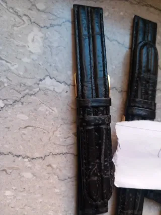 Lotto 5 cinturini orologio 18mm neri