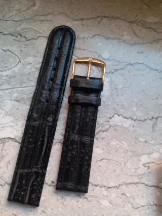 Lotto 5 cinturini orologio 18mm neri