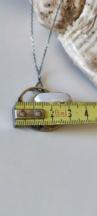 collar colección naturaleza golondrina y perla