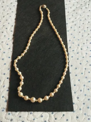 Collar Vintage Perlas Majorica Beige