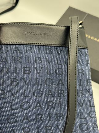 Bolsa Bvlgari Denim Azul y Negra