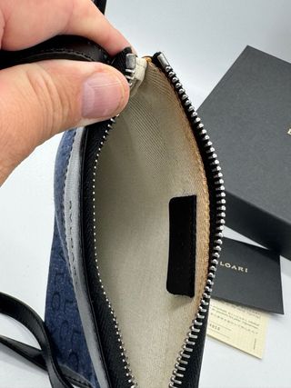 Bolsa Bvlgari Denim Azul y Negra