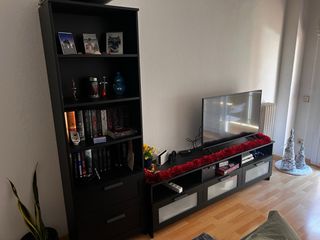 Mueble Combinado de Salón (Madera-Negro)