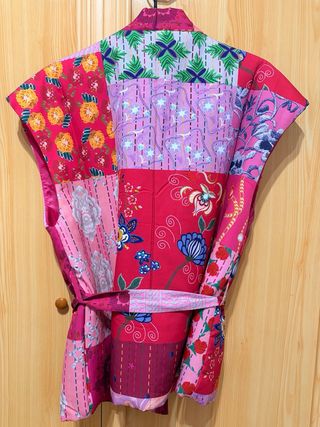 Chaleco patchwork multicolor talla única