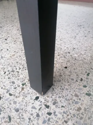 Mesa de comedor extensible negra