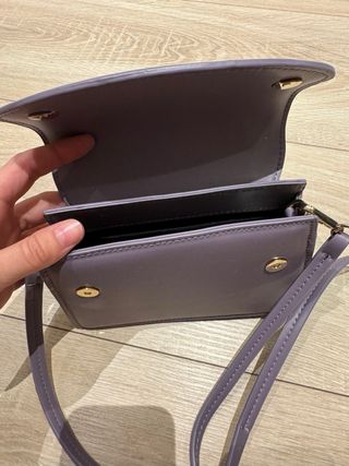 Bolso Zara flores lila