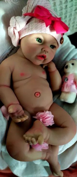 Bebé Reborn Silicona Completa 44cm