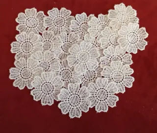 Set decorazioni pizzi floreali