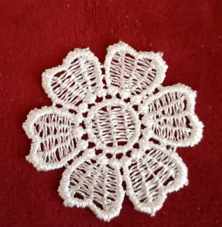 Set decorazioni pizzi floreali