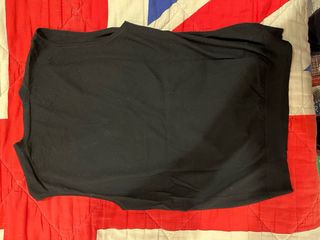 Gilet uomo lana merino nero XL