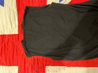 Gilet uomo lana merino nero XL