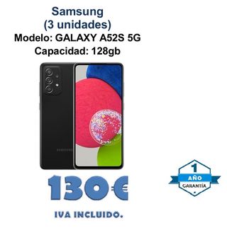 Samsung Galaxy A52s 5G 128GB Nero