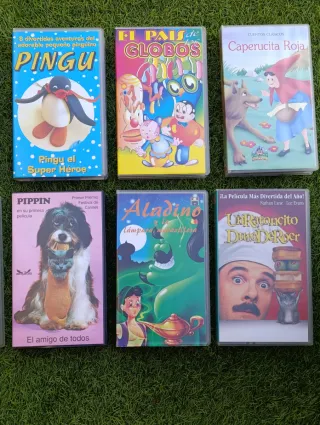 Lote 10 VHS Infantiles Clásicos (Español)