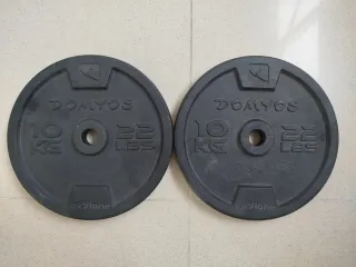 Discos de musculación Domyos 10kg (22 lbs)