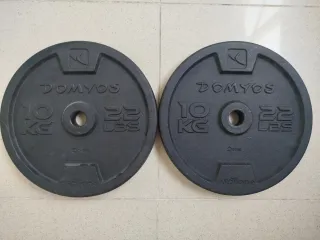 Discos de musculación Domyos 10kg (22 lbs)