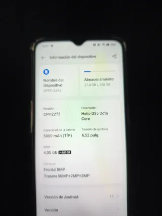 OPPO A54s 4GB 128GB Azul