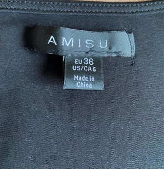 Vestido Amisu Negro Talla S