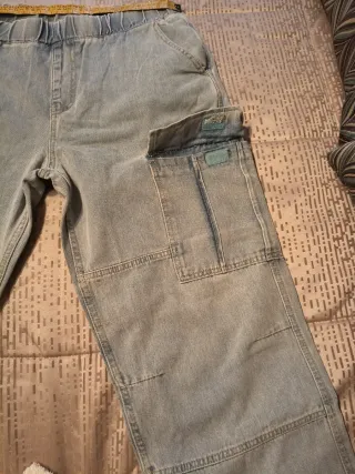 Pantalón vaquero cargo hombre