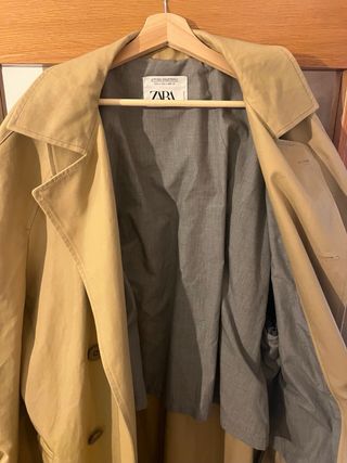 Gabardina Zara Hombre Beige XL