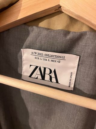 Gabardina Zara Hombre Beige XL