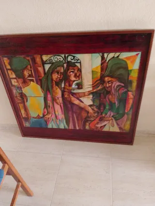 Lámpara colgante romántica metal y cristal