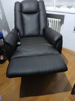 Sillón relax con elevador, mando y ruedas