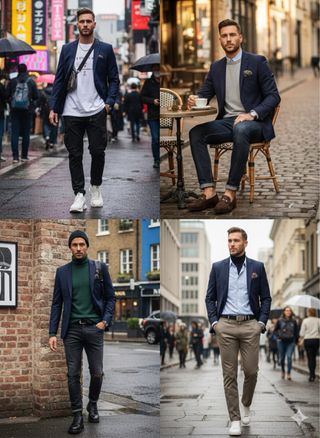 Blazer Cambridge Legend Azul Talla 48