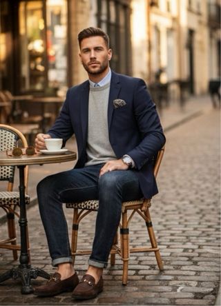 Blazer Cambridge Legend Azul Talla 48