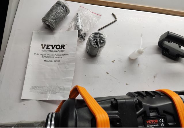 VEVOR Llave de impacto neumática de 1" y 5175 pies