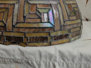 Paralume Tiffany Vetro Arancio Giallo