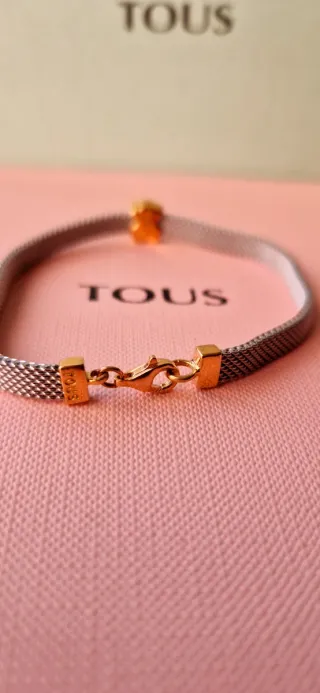 Pulsera Tous Oso Acero y Oro