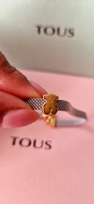 Pulsera Tous Oso Acero y Oro