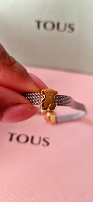 Pulsera Tous Oso Acero y Oro